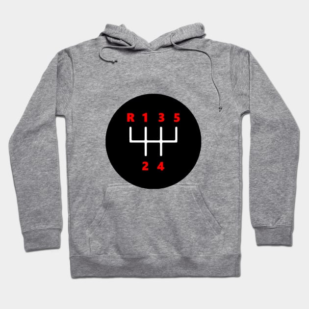 5-speed gear stick. Manual Transmission Hoodie by etihi111@gmail.com